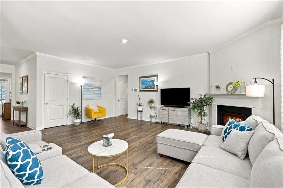 Furnished interior view inside a new home in , Braselton (Image 34). Furnished interior view inside a new home in , Braselton (Image 34).