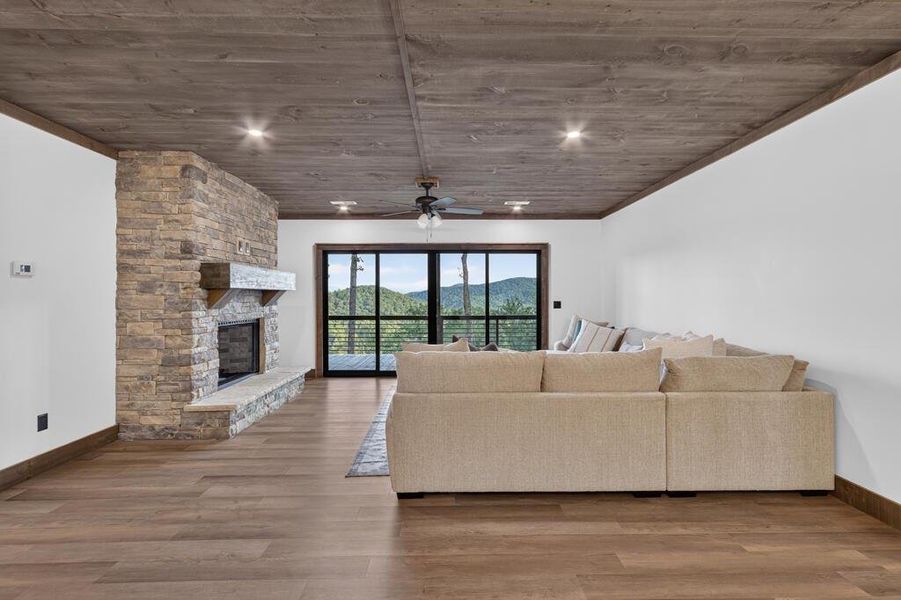 Furnished interior view inside a new home in , Blue Ridge (Image 45).