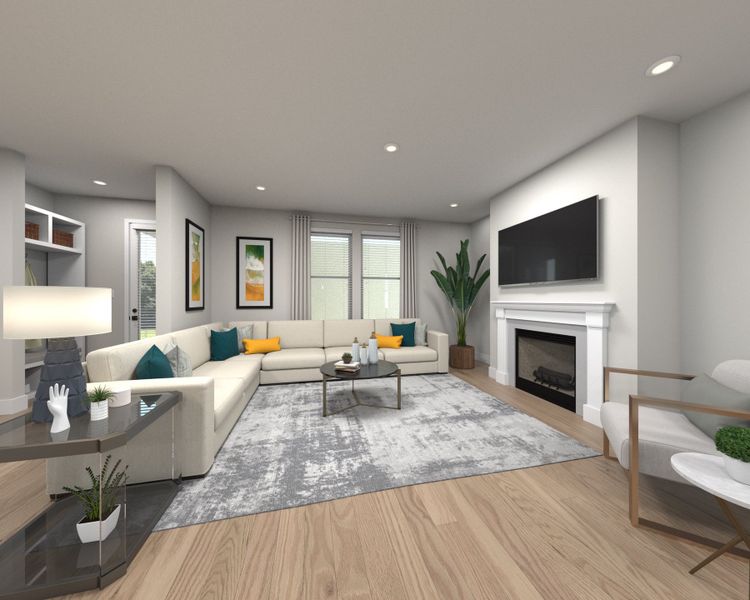 Furnished interior view inside a new home in Poplar Farms, Franklin (Image 5).