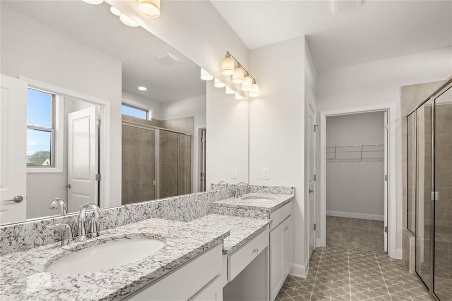 Furnished interior view inside a new home in Soleil Summit Chase, Snellville (Image 29).