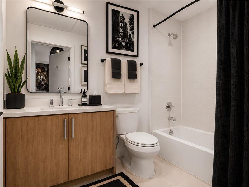Furnished interior view inside a new home in , Atlanta (Image 16).