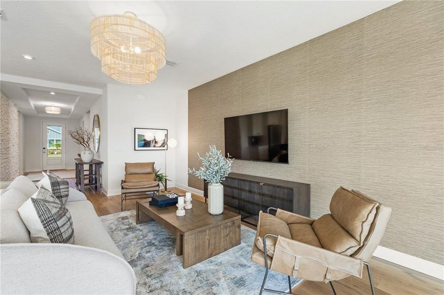 Furnished interior view inside a new home in North River Ranch -  Longmeadow, Parrish (Image 8).