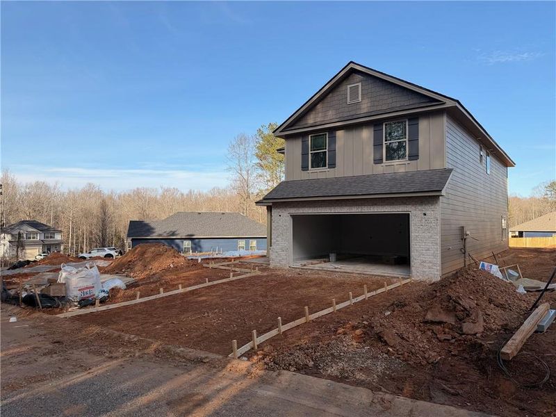 In-progress construction of a new home in Magnolia Villas, Cornelia, GA (Image 4).