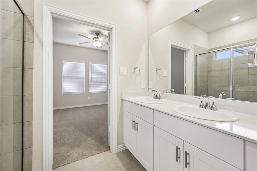 Furnished interior view inside a new home in Parks at Foster Crossing - Spring Series, Anna (Image 17).