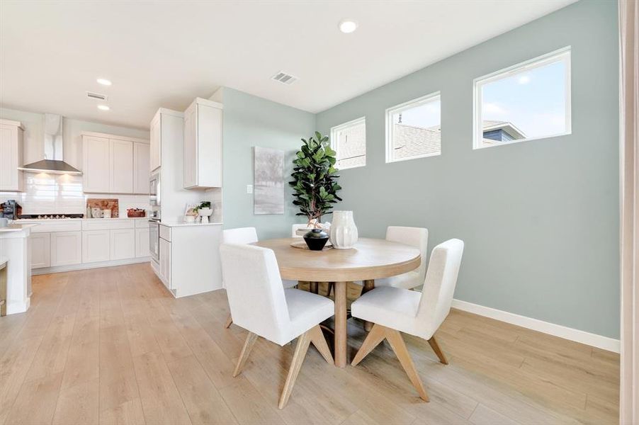 Furnished interior view inside a new home in Parks at Foster Crossing, Anna (Image 11).