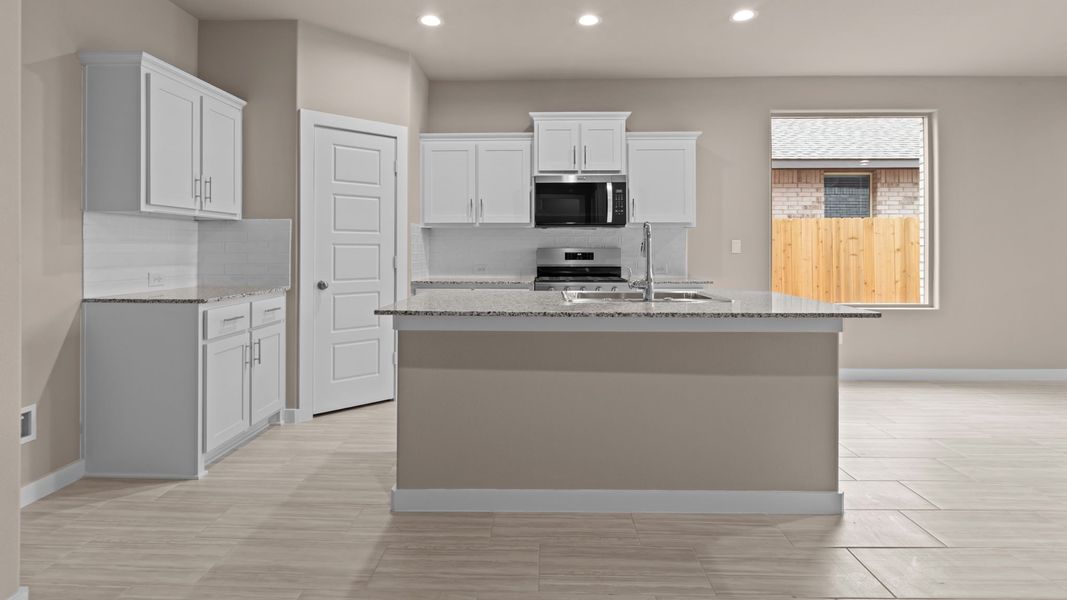 Representative furnished interior of a home built from the Shelby by D.R. Horton in Legacy South, Midland (Image 4).