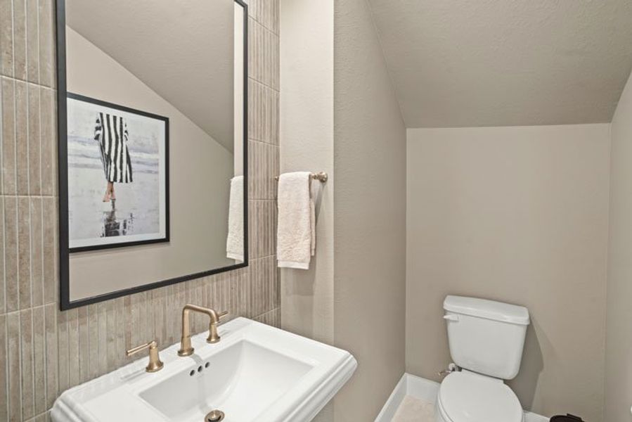 Furnished interior view inside a new home in Bridgeland 45', 50', 70', Cypress (Image 26).