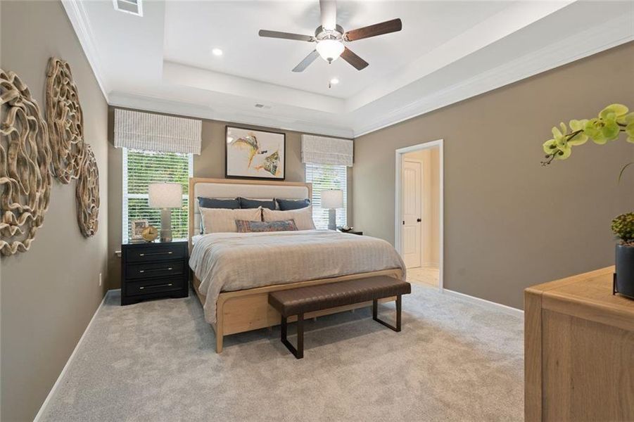 Furnished interior view inside a new home in Allen Manor, Hoschton (Image 10).