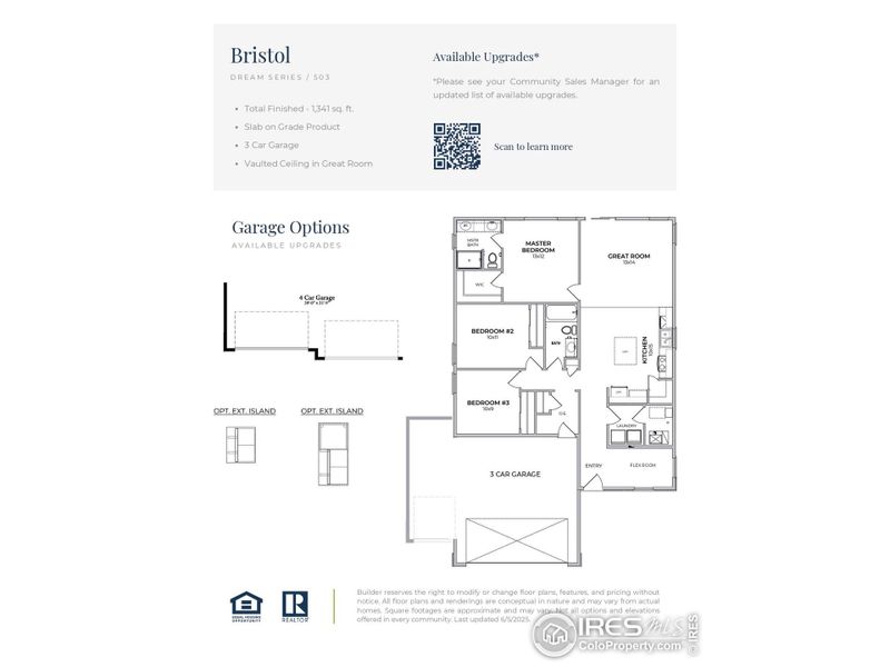 2D floor plan layout of this home in Sage Meadows, Wellington, CO (Image 2).