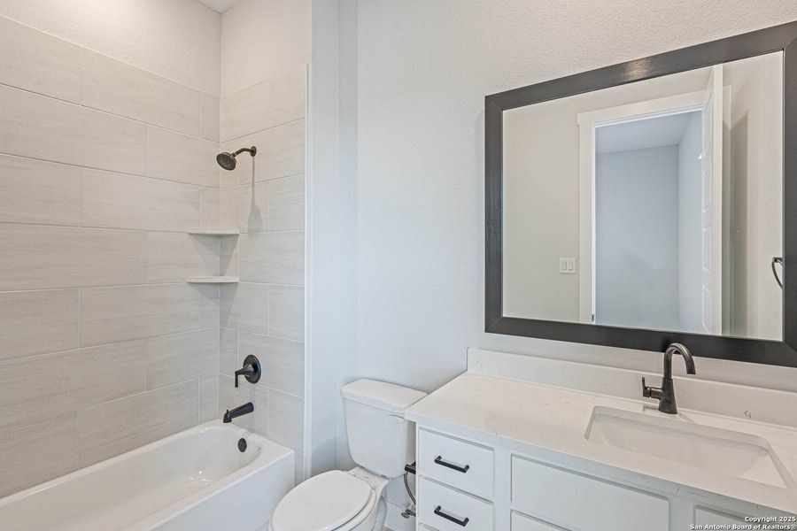 Furnished interior view inside a new home in Potranco West, Castroville (Image 9). Furnished interior view inside a new home in Potranco West, Castroville (Image 9).