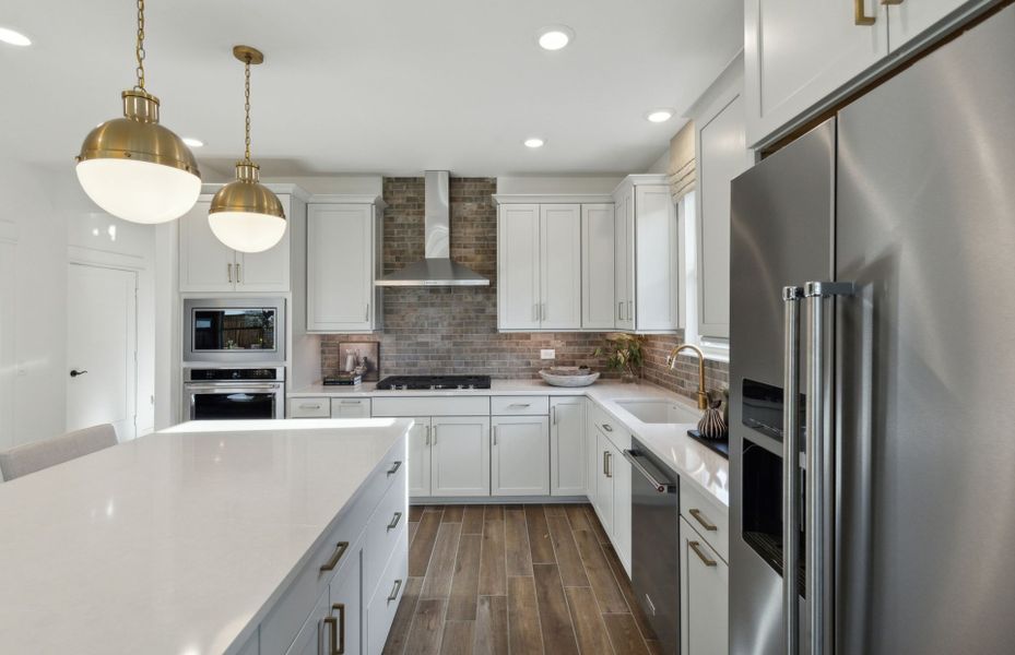 Abundant cabinet space in kitchen