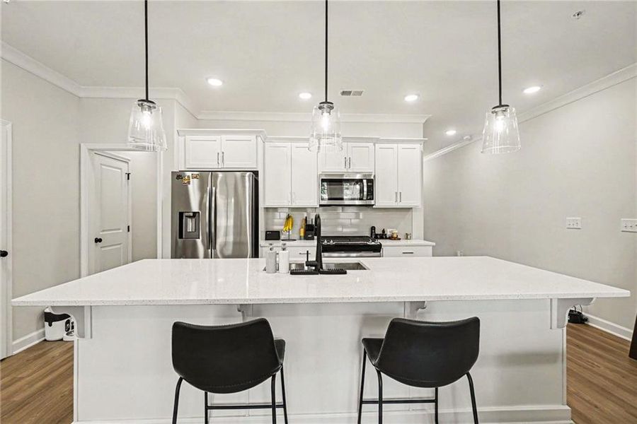 Furnished interior view inside a new home in Gates at Hamilton Grove, Marietta (Image 16).