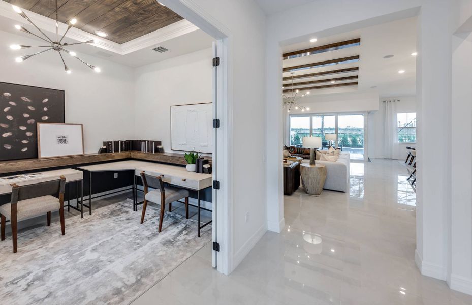 Furnished interior view inside a new home in Avondale at Avenir, Palm Beach Gardens (Image 16).