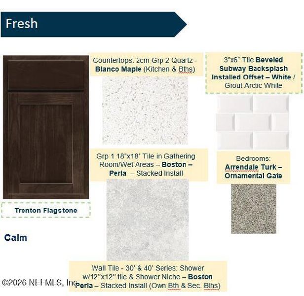 Sample of building materials used in homes in Hyland Trail, Green Cove Springs (Image 25).