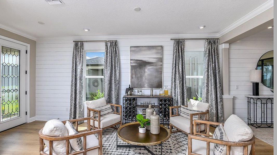 Representative furnished interior of a home built from the Boca Grande by Taylor Morrison in The Waters at Center Lake Ranch, St. Cloud (Image 8). Representative furnished interior of a home built from the Boca Grande by Taylor Morrison in The Waters at Center Lake Ranch, St. Cloud (Image 8).