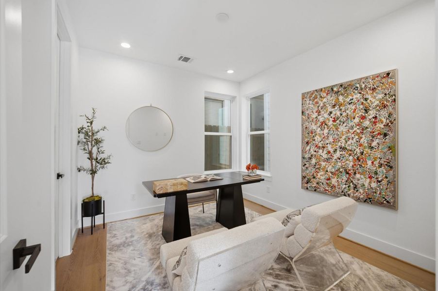 Furnished interior view inside a new home in , Houston (Image 8).