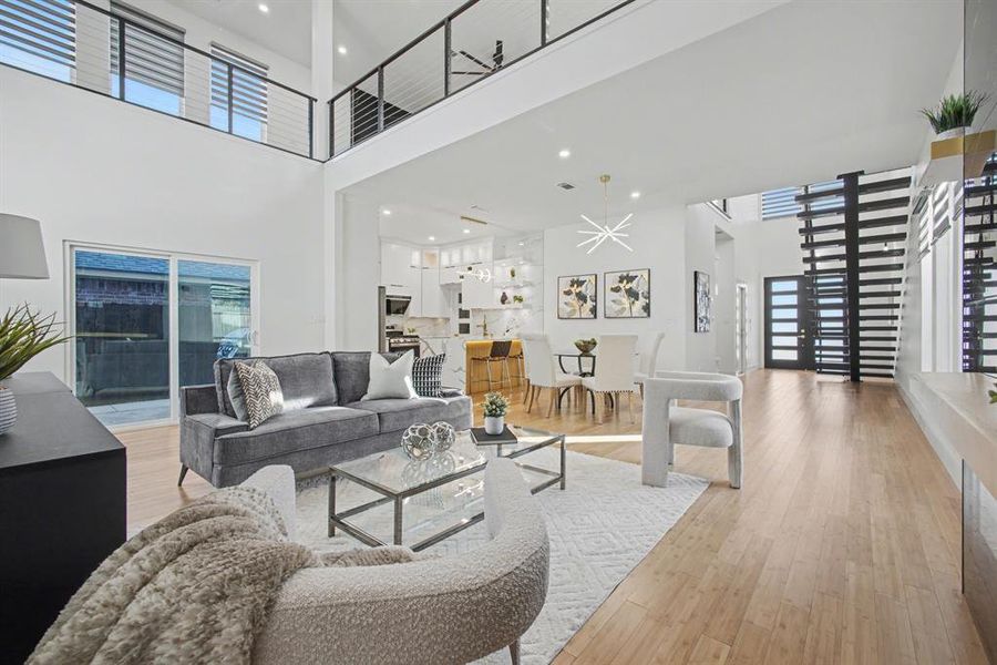 Furnished interior view inside a new home in , Dallas (Image 18).