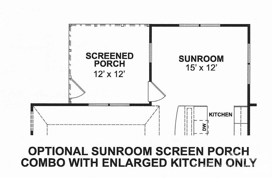 Optional Screened-In Porch & Sunroom