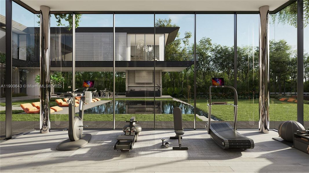 Furnished interior view inside a new home in , Davie (Image 15).