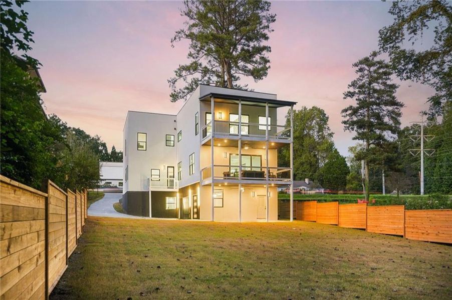 Exterior details and patio area of a home in , Atlanta (Image 46).