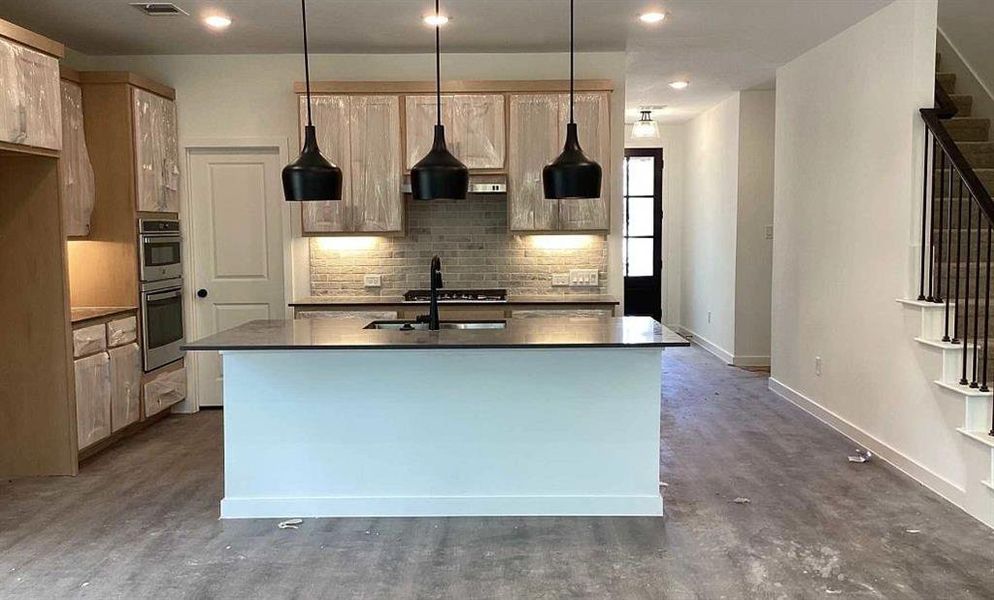 Kitchen Construction Progress featuring the Foundry Collection