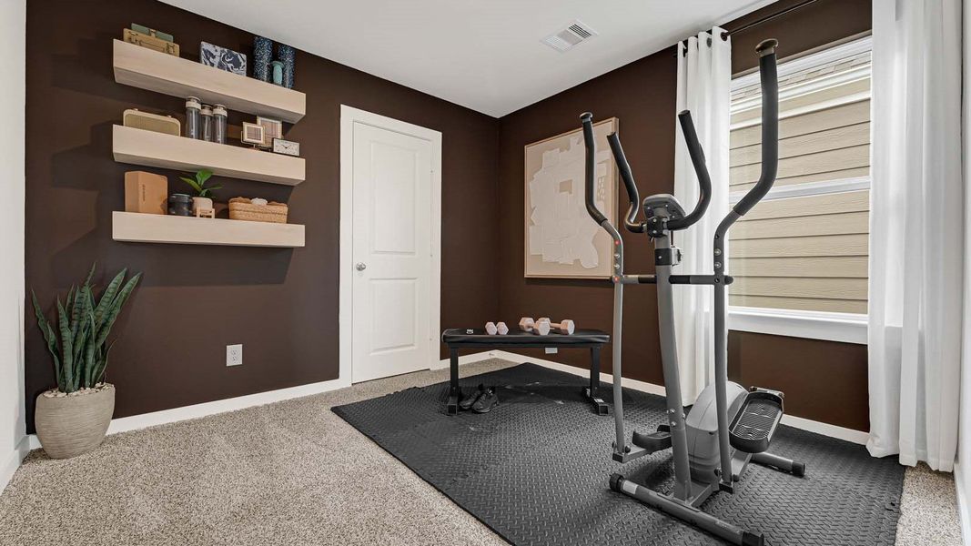 Furnished interior view inside a new home in Villarosa at Tamarron, Katy (Image 17).