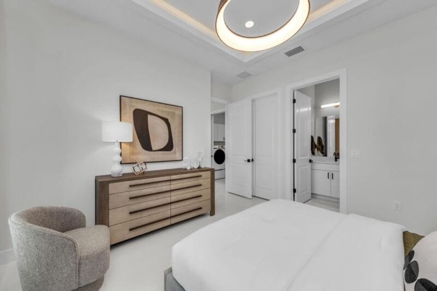 Representative furnished interior of a home built from the Silver Palm – Phase 2 by Medallion Home in Aqua, Bradenton (Image 51).