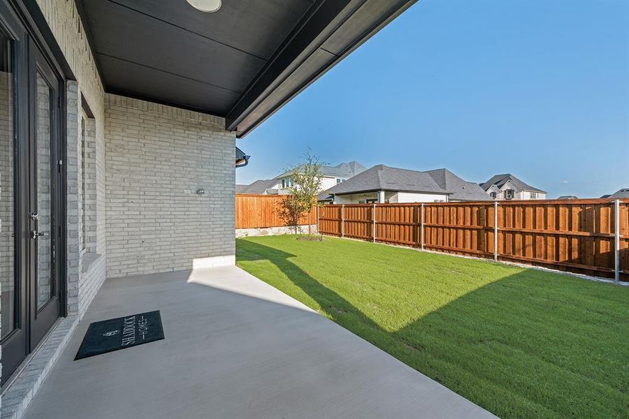 Exterior details and patio area of a home in Hillside Village, Celina (Image 3). Exterior details and patio area of a home in Hillside Village, Celina (Image 3).