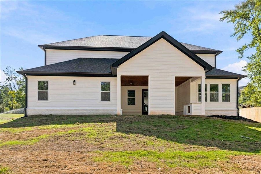 Exterior details and patio area of a home in , Griffin (Image 34). Exterior details and patio area of a home in , Griffin (Image 34).