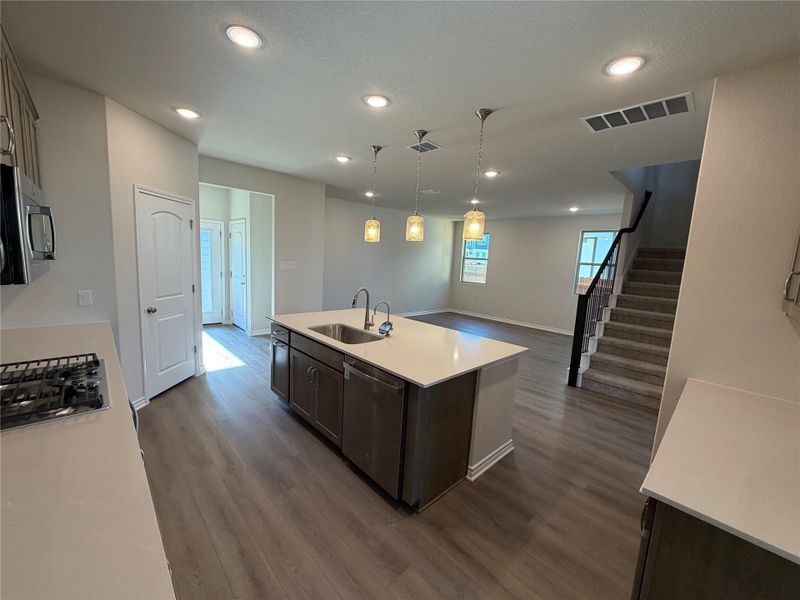 Furnished interior view inside a new home in Lariat, Liberty Hill (Image 7).