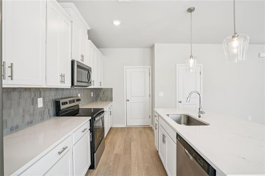 Furnished interior view inside a new home in Hawthorne Station, College Park (Image 13).