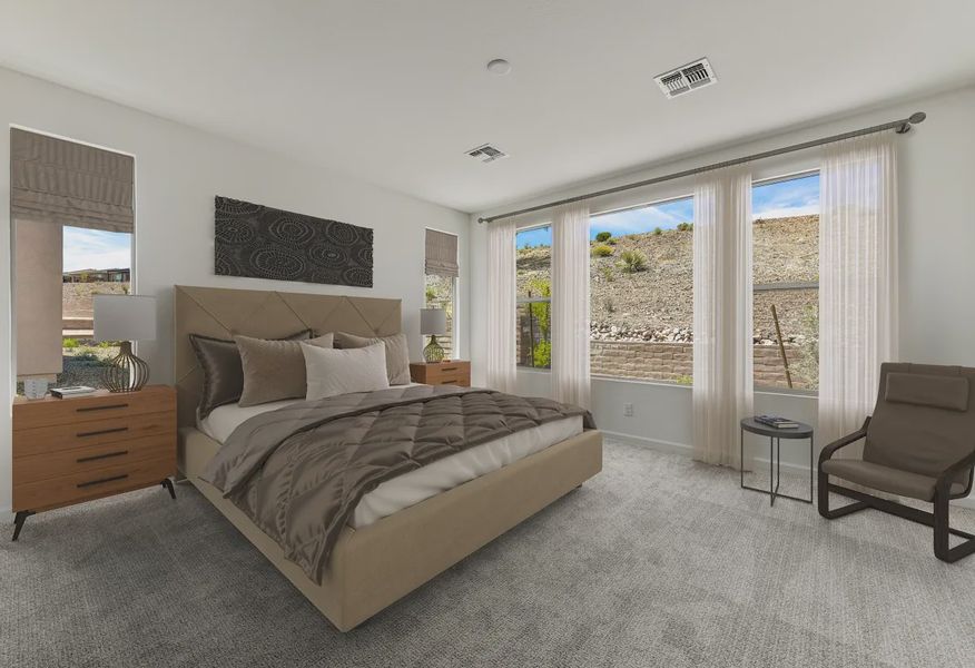 Virtually Staged Primary Bed - 4 of 25 Virtually Staged Primary Bed - 4 of 25