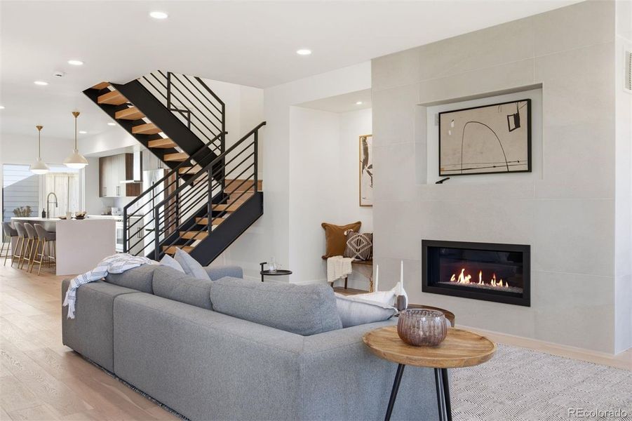 Furnished interior view inside a new home in , Denver (Image 42).