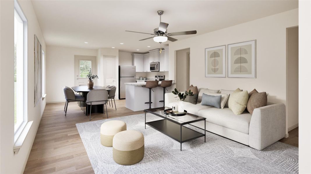 Furnished interior view inside a new home in Magnolia Woods, Magnolia (Image 6).