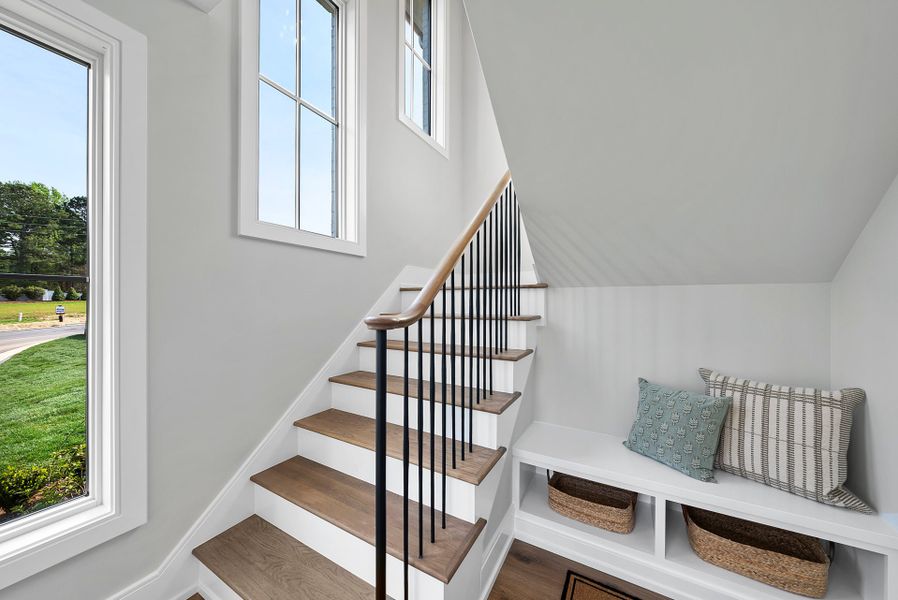 Representative furnished interior of a home built from the Eloise by Homes by Dickerson in The Founding at Blue Ridge, Raleigh (Image 26).
