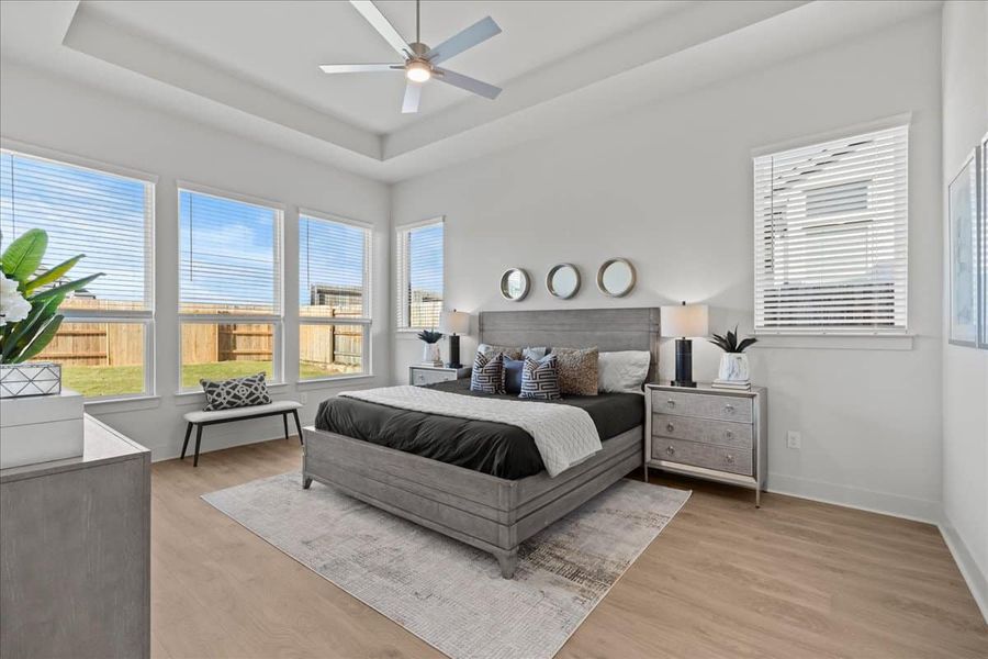 Furnished interior view inside a new home in Sunfield, Buda (Image 31).