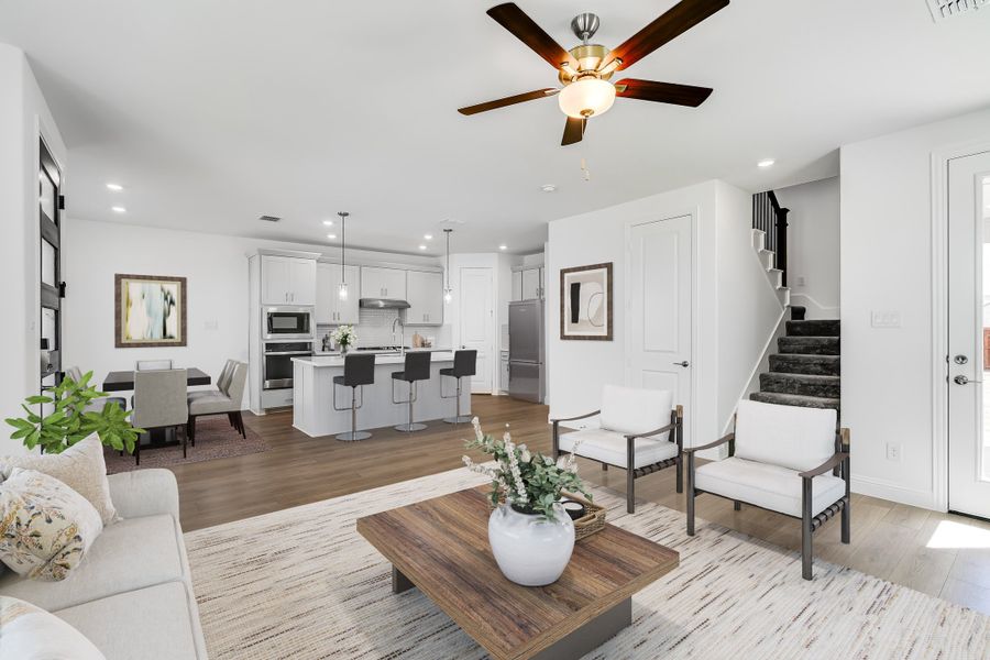 Representative furnished interior of a home built from the Carmichael by Taylor Morrison in Cross Creek Meadows 40s, Celina (Image 6). Representative furnished interior of a home built from the Carmichael by Taylor Morrison in Cross Creek Meadows 40s, Celina (Image 6).