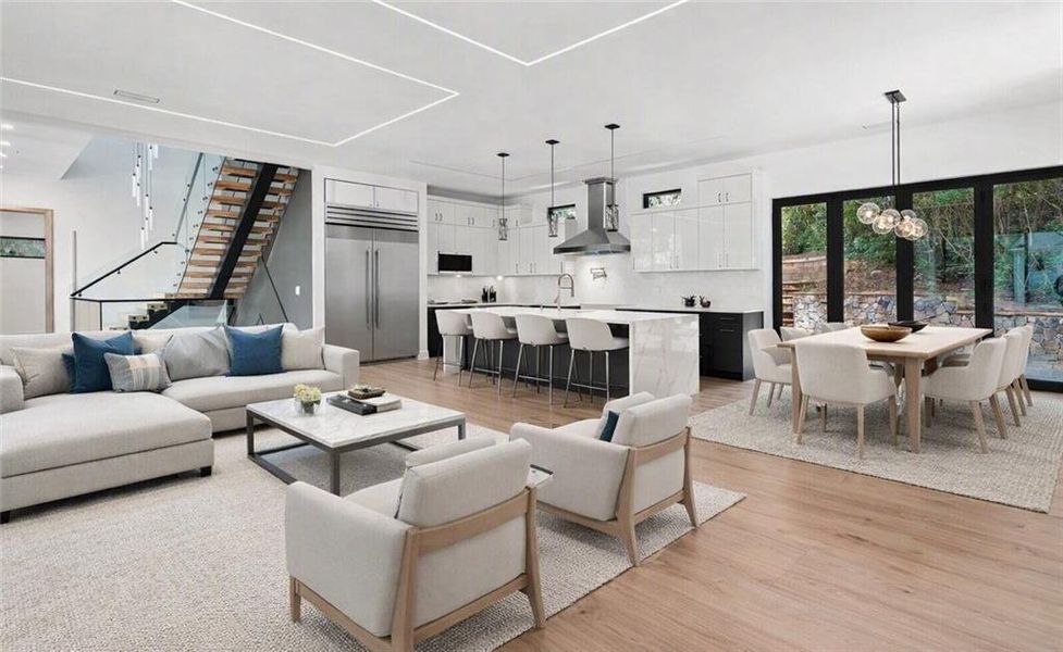 Furnished interior view inside a new home in , Atlanta (Image 15).