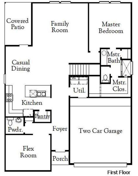 1st Floorplan - Representative Photo