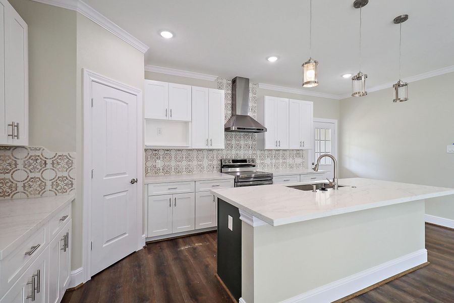 Furnished interior view inside a new home in , Crosby (Image 8).