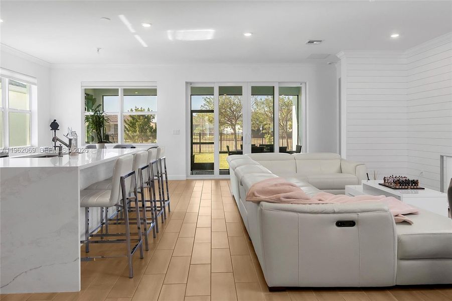 Furnished interior view inside a new home in , Loxahatchee (Image 32).