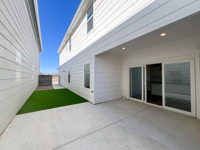 Exterior details and patio area of a home in Heritage Commons, Andover (Image 2). Exterior details and patio area of a home in Heritage Commons, Andover (Image 2).