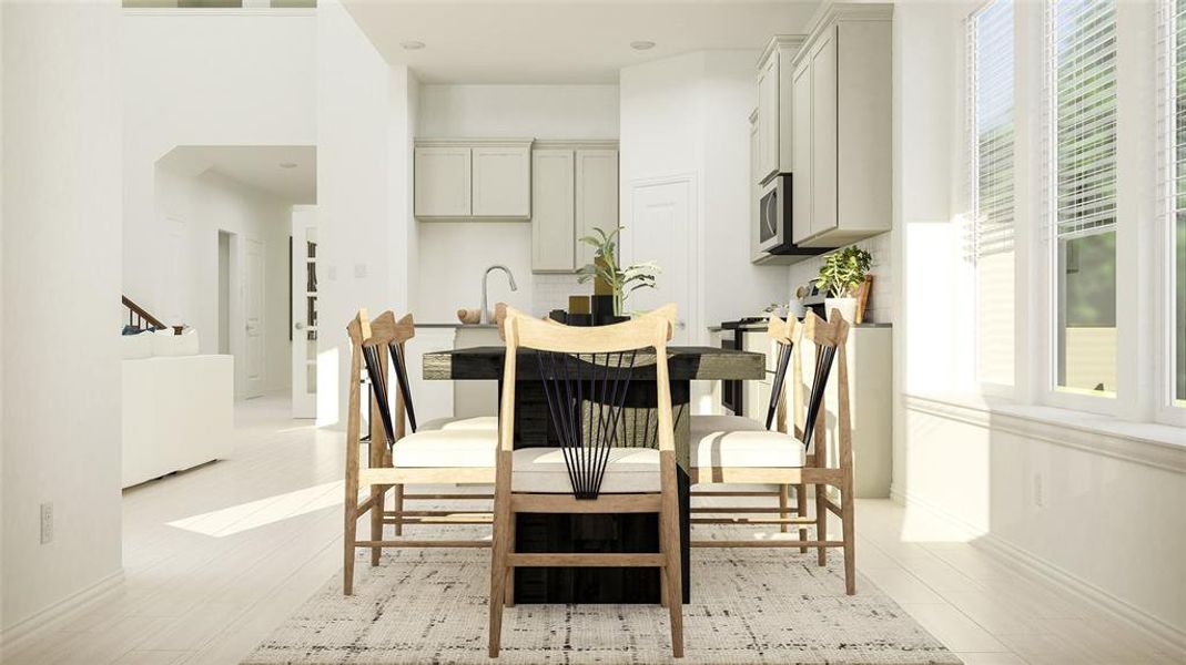 Dining room with baseboards Dining room with baseboards