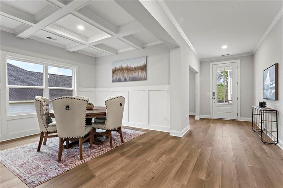 Furnished interior view inside a new home in , Dallas (Image 9).