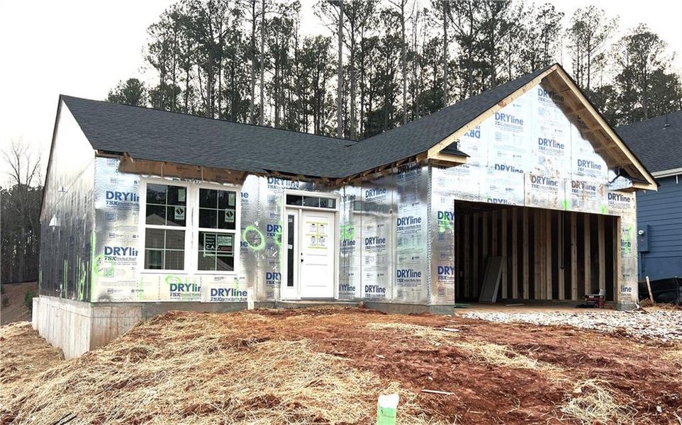 In-progress construction of a new home in Easton Park, Dallas, GA (Image 5).