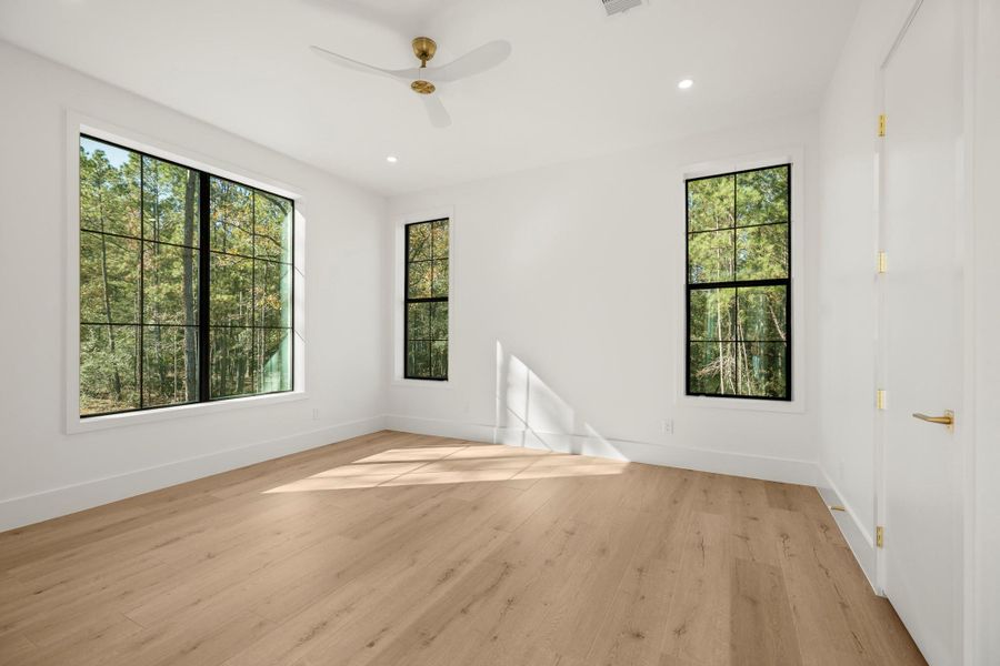 View of secondary bedroom upstairs. View of secondary bedroom upstairs.