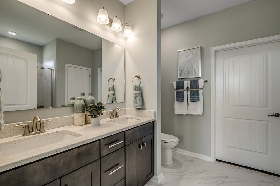 Representative furnished interior of a home built from the Jasmine by Beazer Homes in Marshfield Gardens, Longs (Image 7).