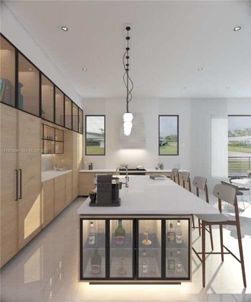 Furnished interior view inside a new home in , Miami (Image 6). Furnished interior view inside a new home in , Miami (Image 6).