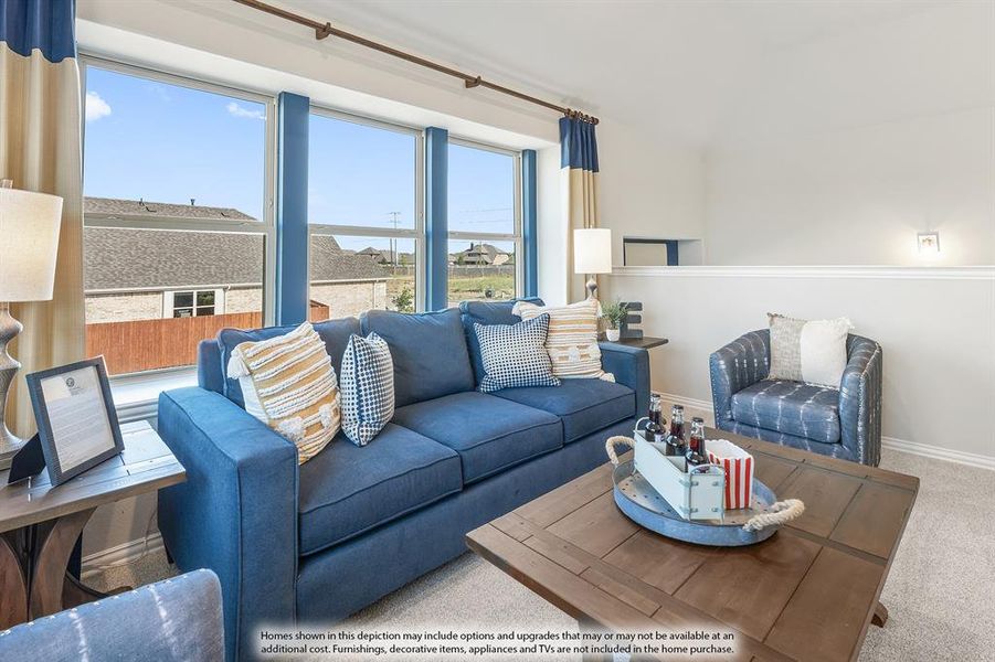 Furnished interior view inside a new home in Ridge Ranch, Mesquite (Image 29). Furnished interior view inside a new home in Ridge Ranch, Mesquite (Image 29).