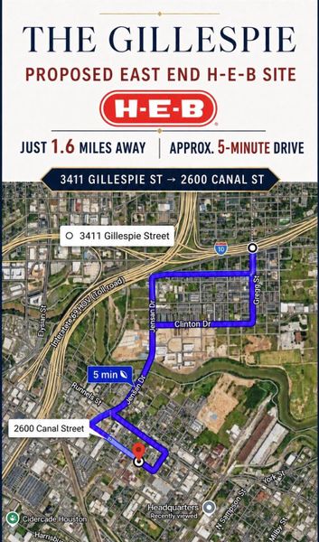 Proposed H-E-B just 1.6 miles away
